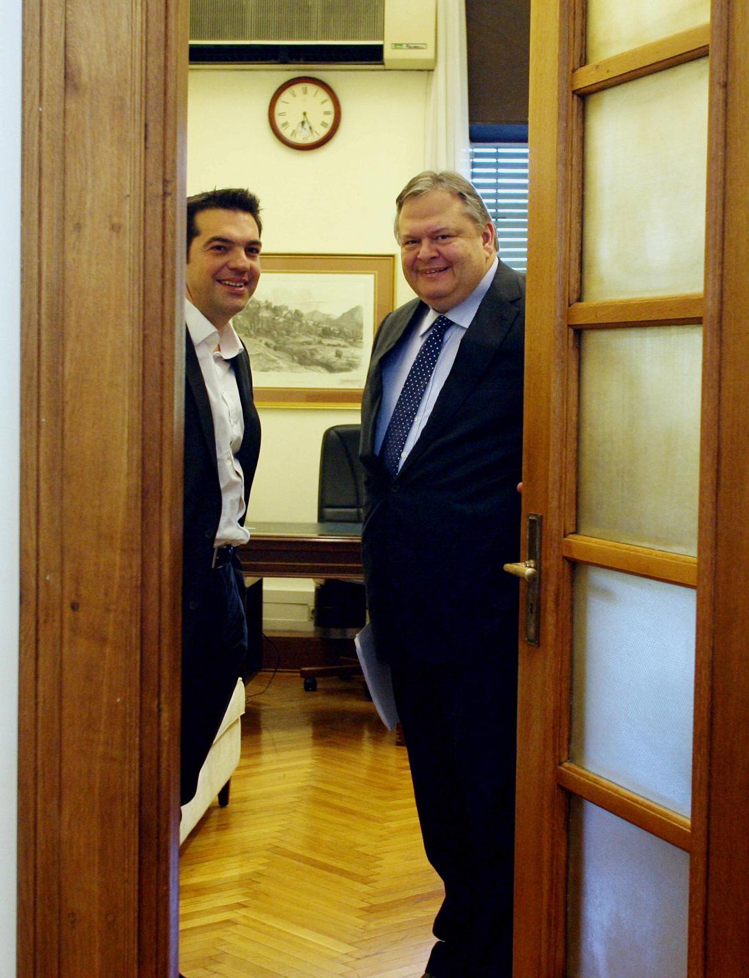 «Σε κλίμα εθνικής συνεννόησης» η συνάντηση Ευ. Βενιζέλου - Αλ. Τσίπρα 