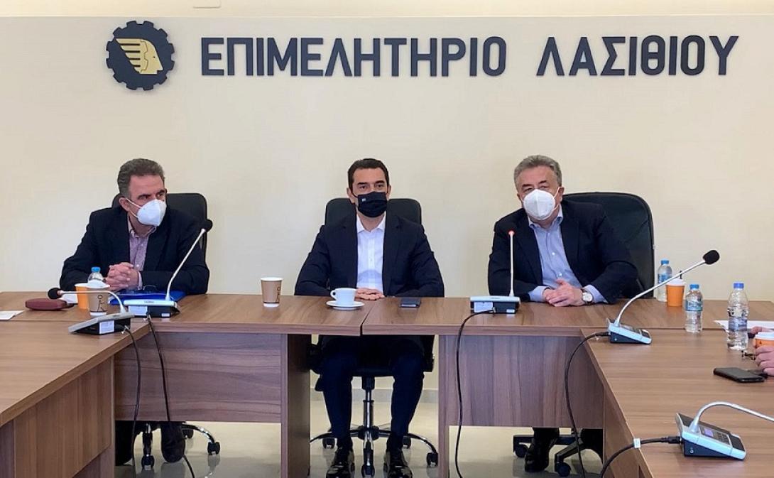 Από τη συνάντηση στο Επιμελητήριο Λασιθίου