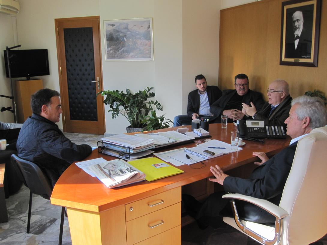 Ο Αντώνης Βγόντζας στο δήμο Μαλεβιζίου