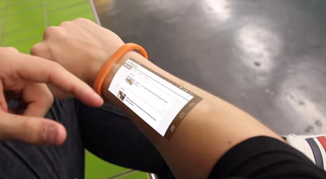 Βραχιόλι μετατρέπει τον καρπό σε smartphone (βίντεο)