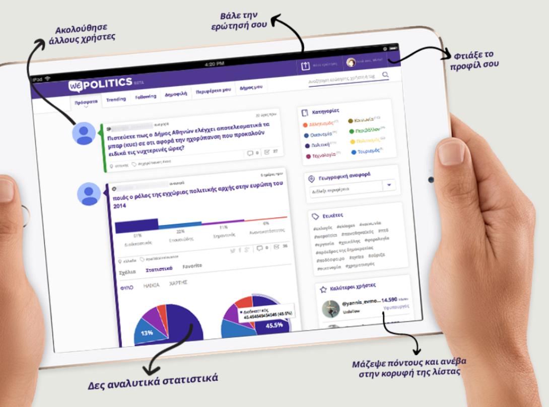 WEPOLITICS: Το πρώτο πολιτικό κοινωνικό δίκτυο ... made in Greece