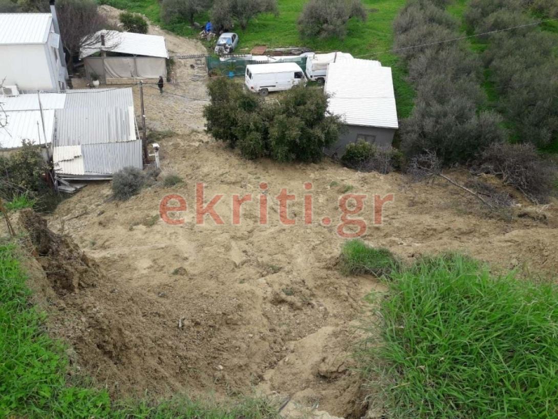 κατολίσθηση ηράκλειο