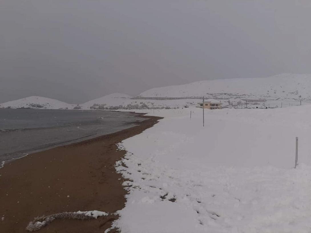 Λήμνος χιόνια