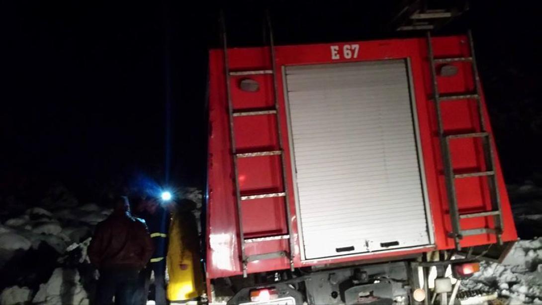 Αποκλεισμένα από το χιόνι, τρία άτομα στο Σελάκανο Ιεράπετρας 