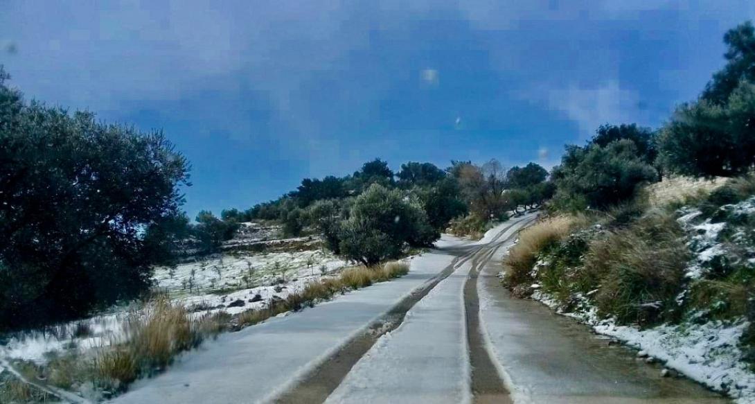 δρομος χιονια κακοκαιρια